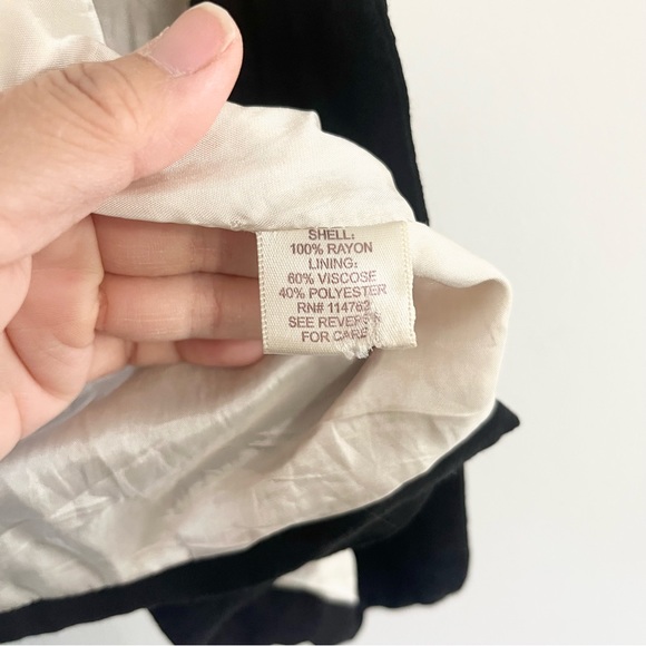 Petticoat Alley Color Blocked Lightweight Blazer w One Button Rayon Viscose S - Picture 6 of 8